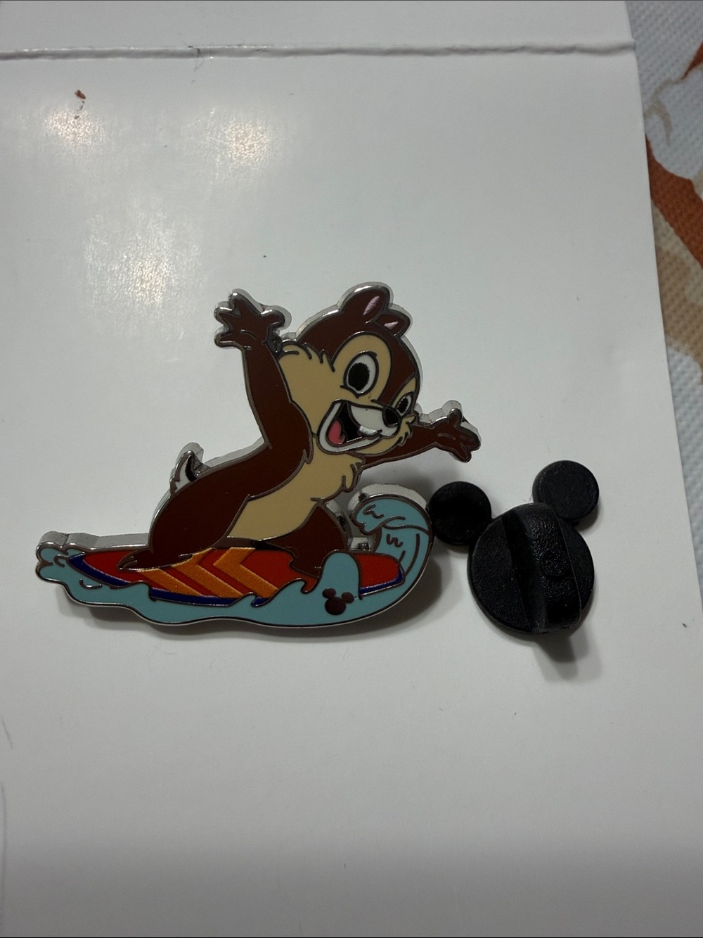 Disney Chip Surfing Enamel Pin
